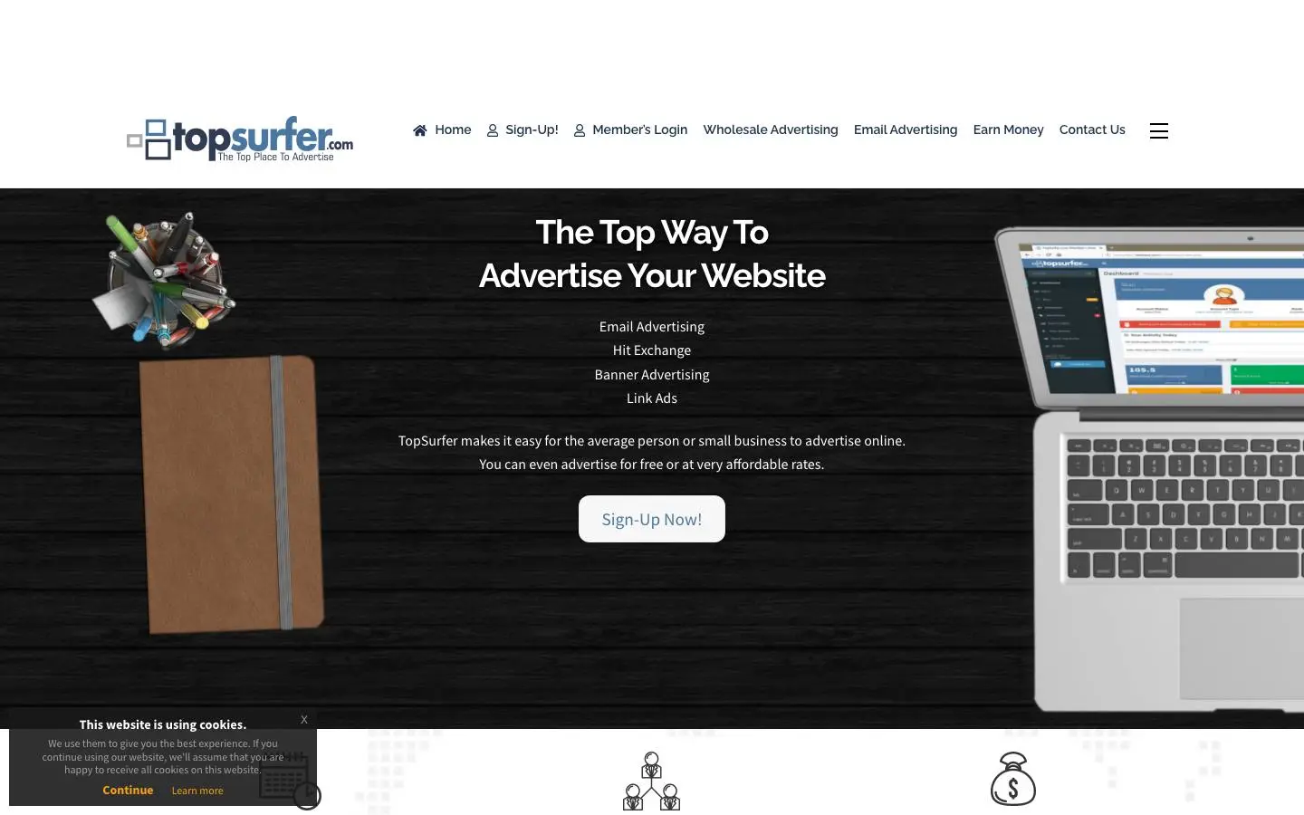 Screenshot of Top Surfer (topsurfer.com)